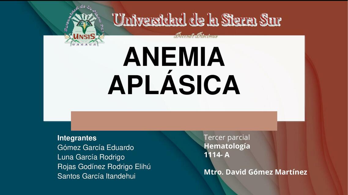 Anemia aplasica A