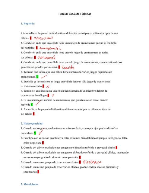 EXAMEN TEÓRICO 2022 BIOLOGIA CELULAR Y GENÉTICA