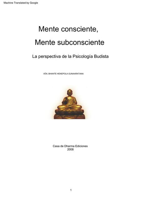 Mente consciente y subconsciente