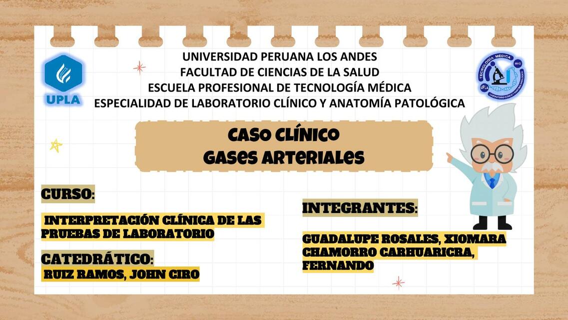 GASES ARTERIALES CASO CLINICO