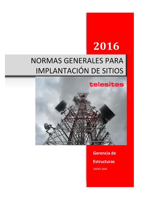 NORMA SITIOS TELESITES CAP 1 Y 2