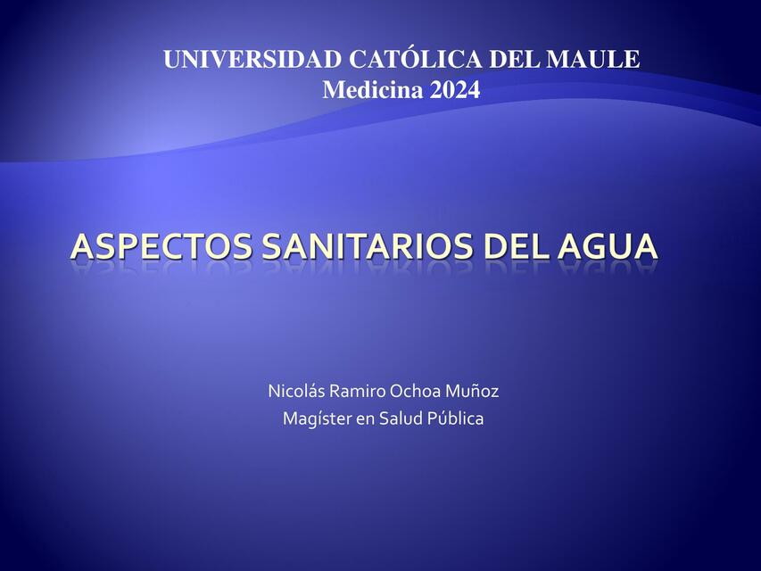 2 Aspectos Sanitarios del Agua