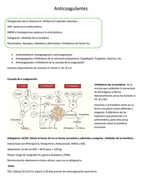 Anticoagulantes