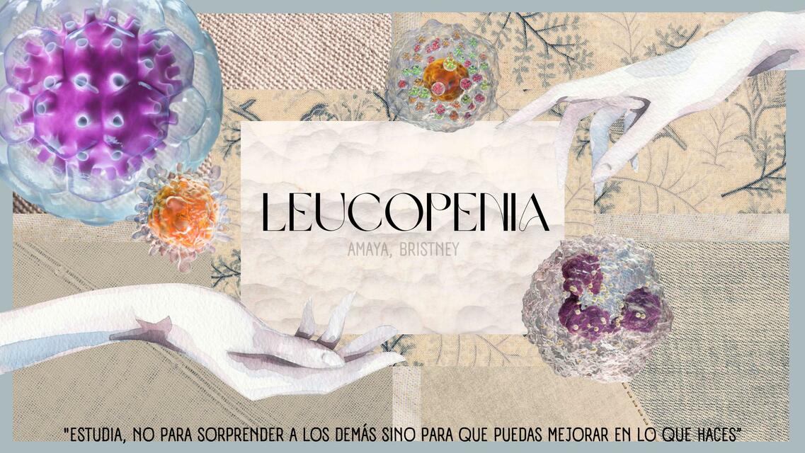 LEUCOPENIA