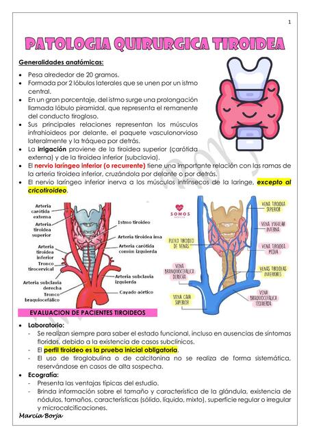 PATOLOGIA QUIRURGICA TIROIDEA