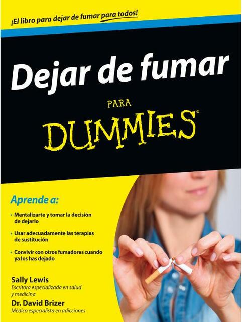 Dejar de fumar para Dummies David Brizer