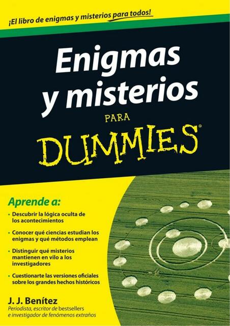 Enigmas y misterios para Dummies J J Benitez