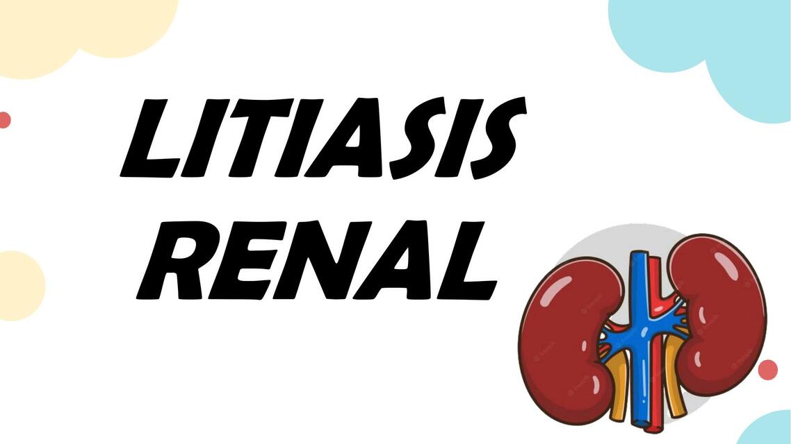 LITIASIS RENAL CTA