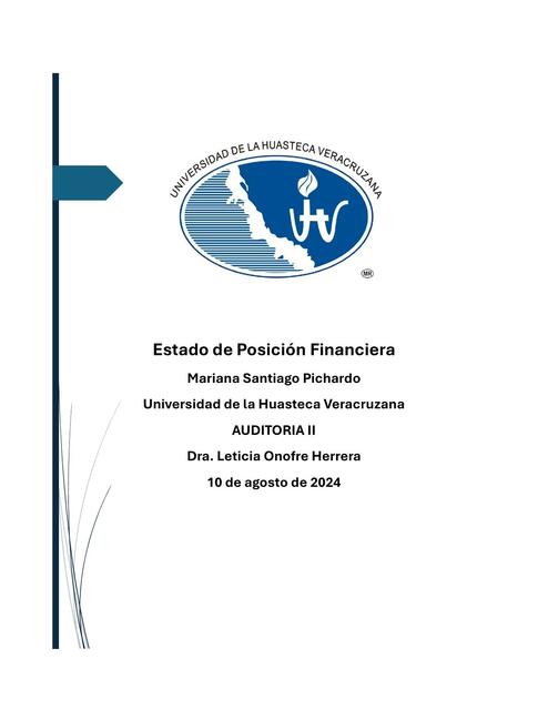 Estado de Posición Financiera