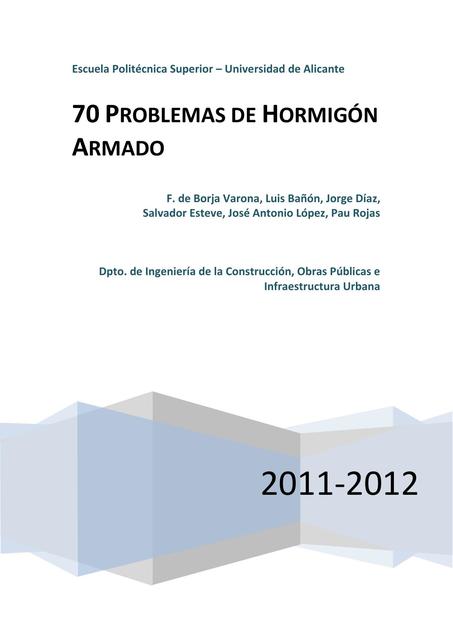 70 Problemas de Concreto Armado