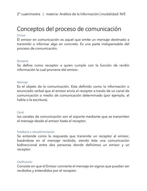 CONCEPTOS DE COMUNICACION