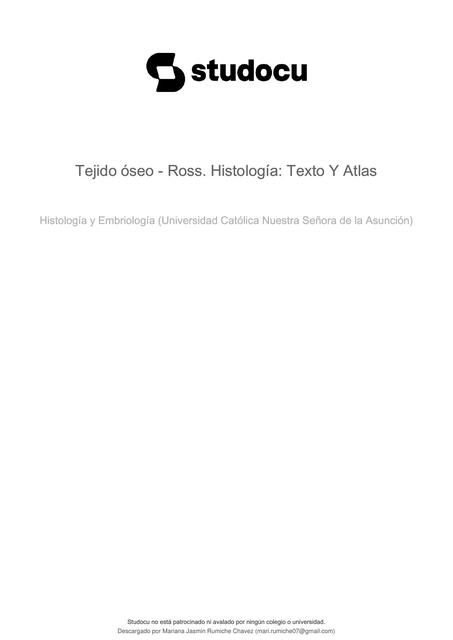 tejido oseo ross histologia texto y atlas