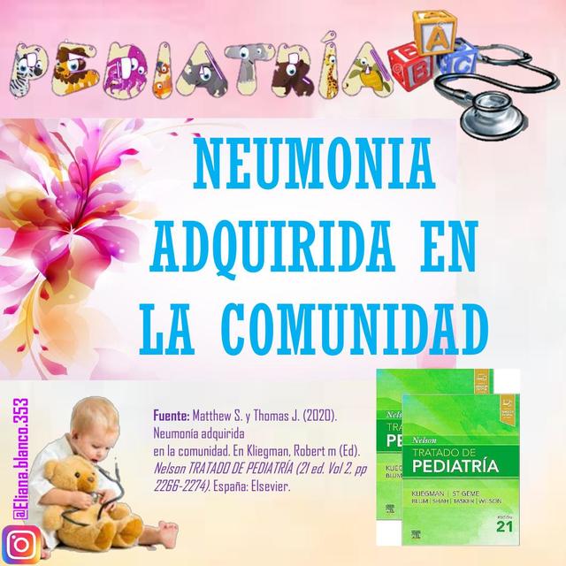 Resumen de neumonia pediatrica segun libro Nelson 21ed