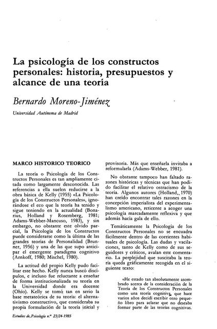 Teoria de los Constructos