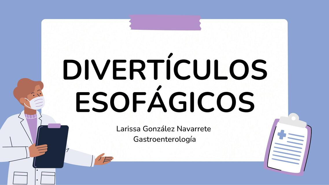 Divertículos esofágicos