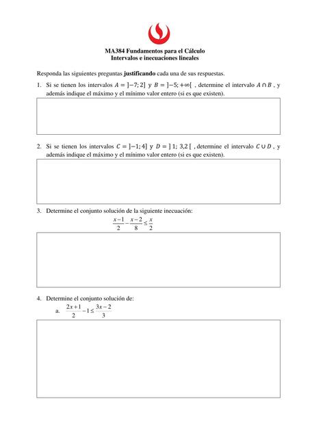 2 2 Ejercicios de intervalos e inecuaciones lineal