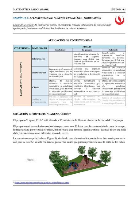 MA618 Aplicación de función cuadrática Modelación