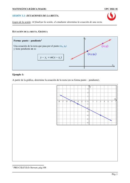 MA618 Rectas Ecuaciones