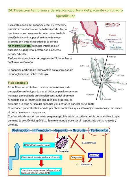 Deteccion temprana y derivacion oportuna del paciente apendicular - Medicina fam