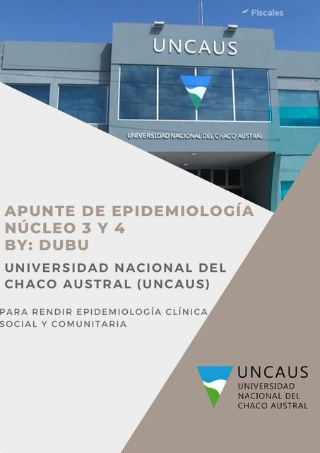 APUNTE DE EPIDEMIOLOGÍA NÚCLEOs 3 Y 4 BY DUBU