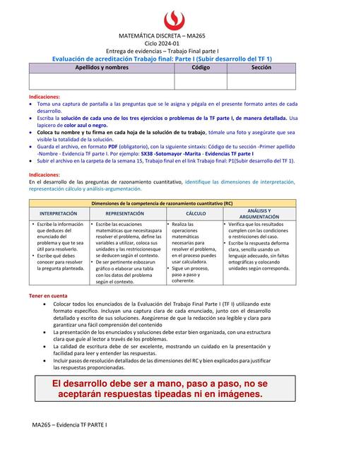 MA265 Formato de entrega TF I 1