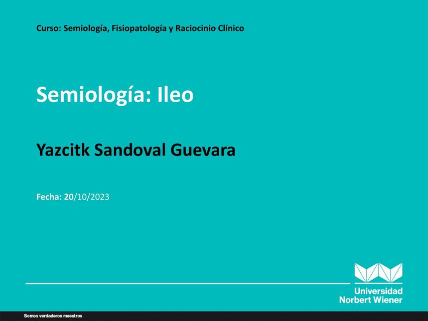 16B Semiología Ileo