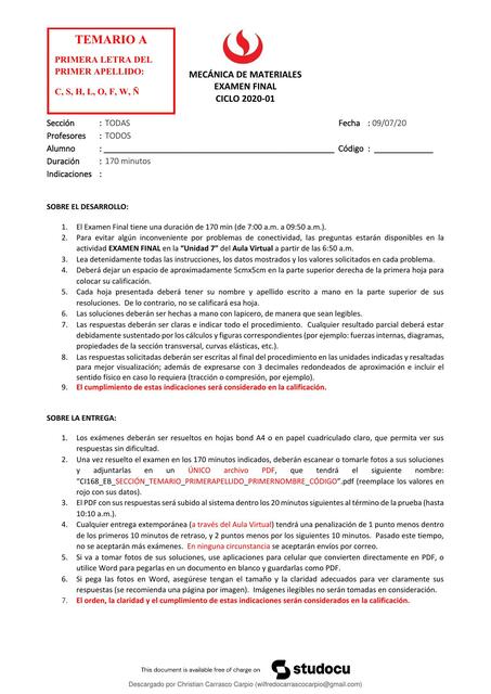 examen final mecanica de materiales 01 temario a r