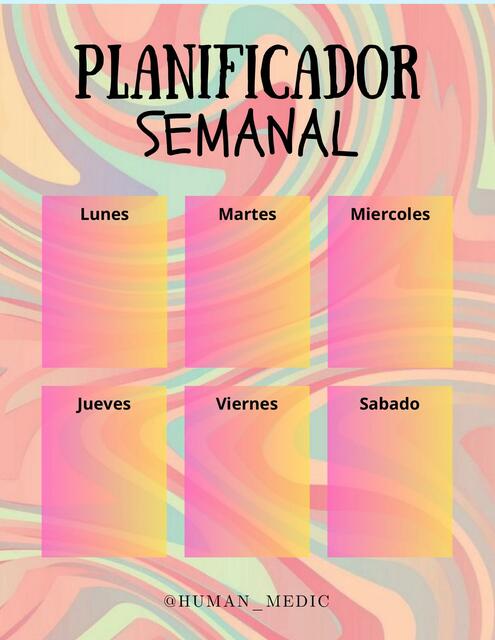 PLANIFICADOR SEMANAL