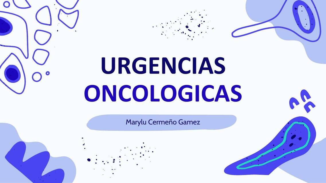 Urgencias Oncologicas