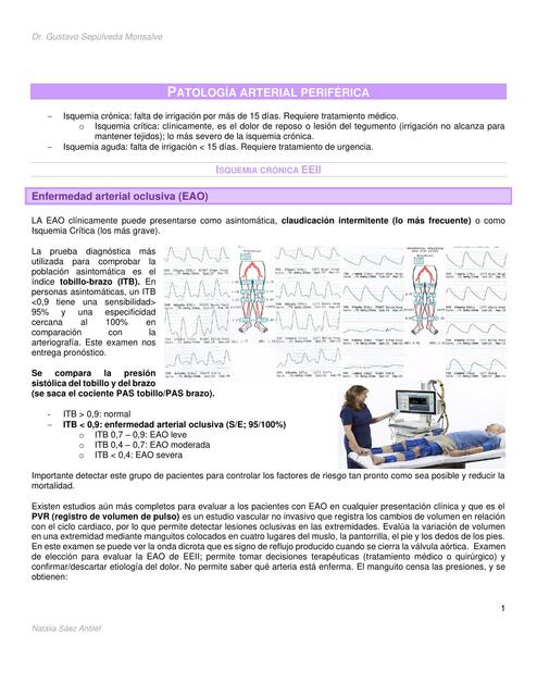 Patología arterial y venosa