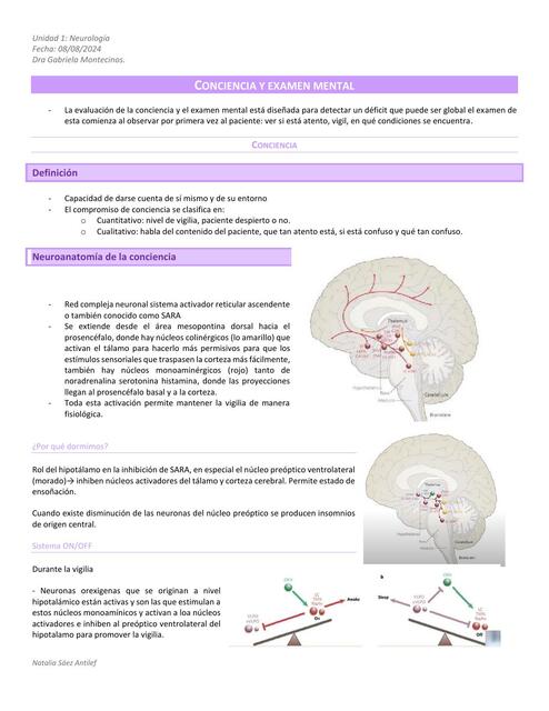 CONCIENCIA Y EXAMEN MENTAL