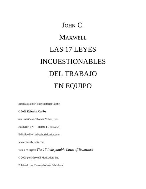 Las 17 Cualidades Leyes Incuestionables Del Trabaj