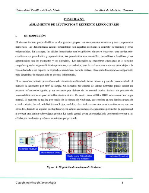 PRACTICA NUMERO 1 INMUNOLOGIA