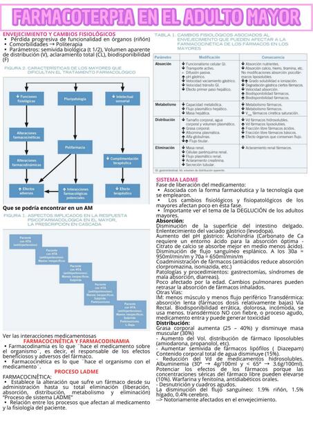 FARMACOTERAPIA EN EL ADULTO MAYOR