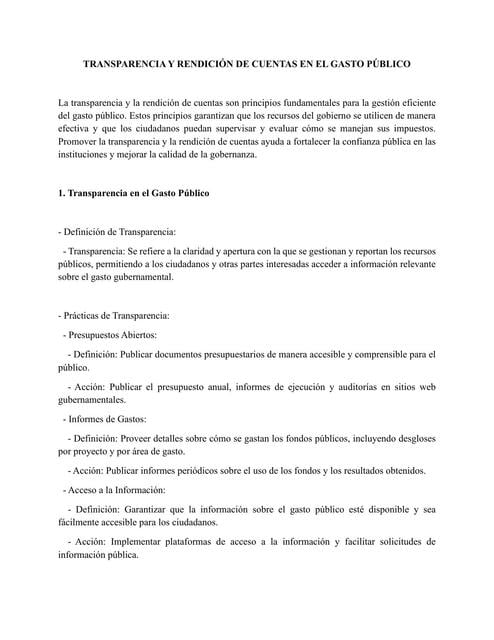 Transparencia y rendición de cuentas en el gasto público | Karla Y ...
