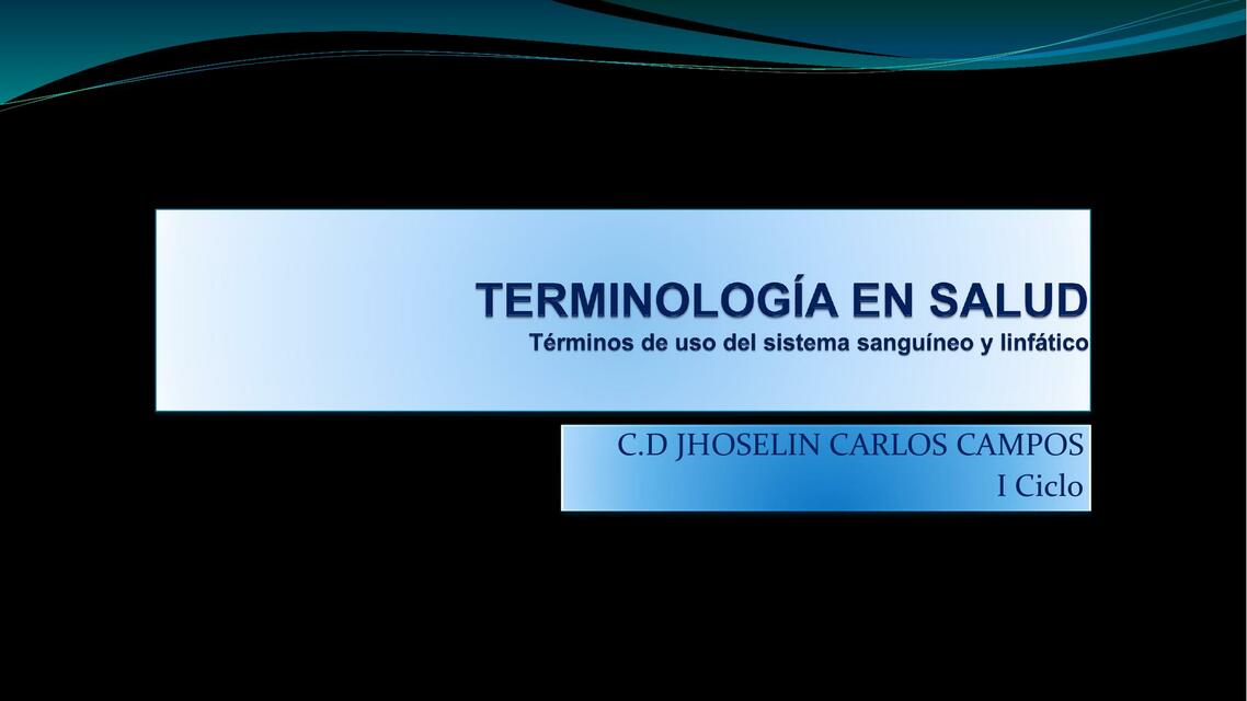 Terminología en salud 