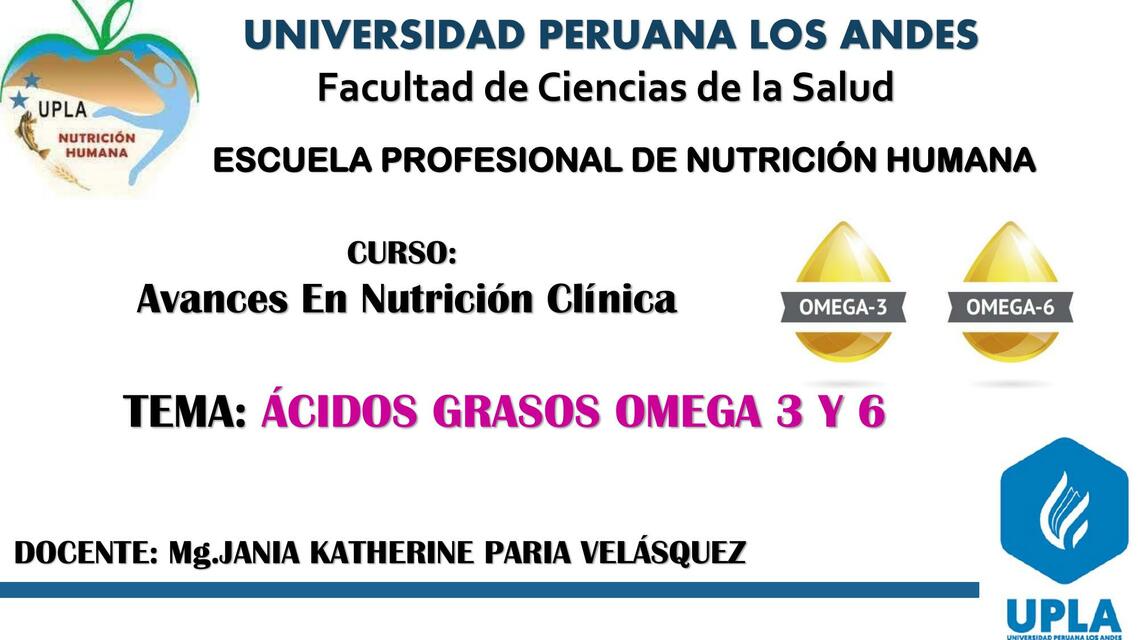 Avances En Nutrición Clínica CLASE 7 UPLA Mg JANIA