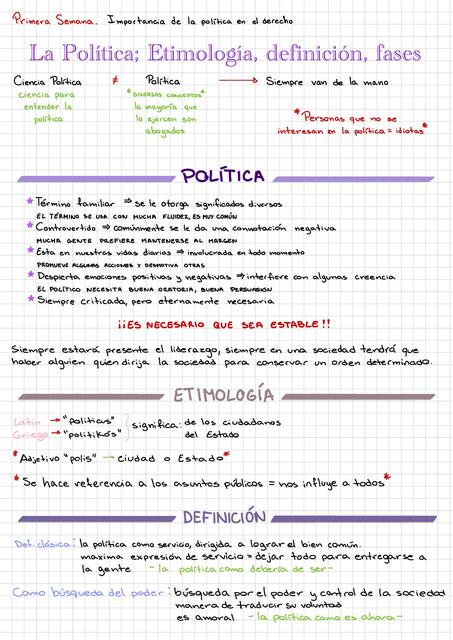 La Política: Etimología, definición, fases