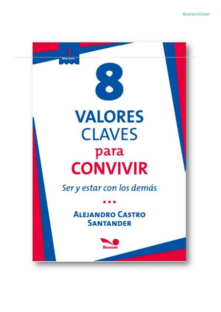 LO 8 valores claves para convivir Ser y estar con