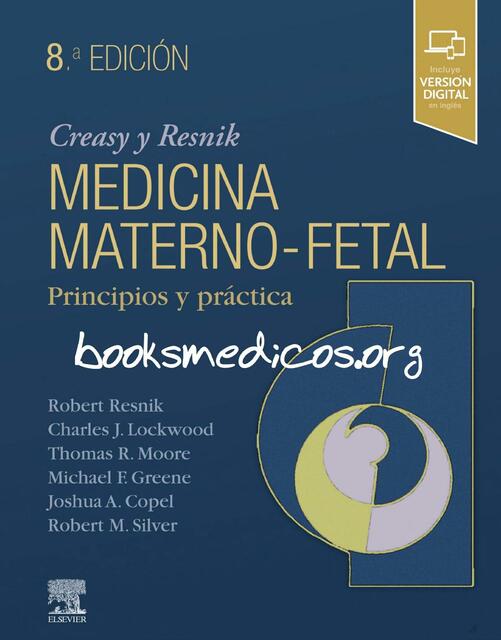 Medicina Materno Fetal Principios Creasy Resnik