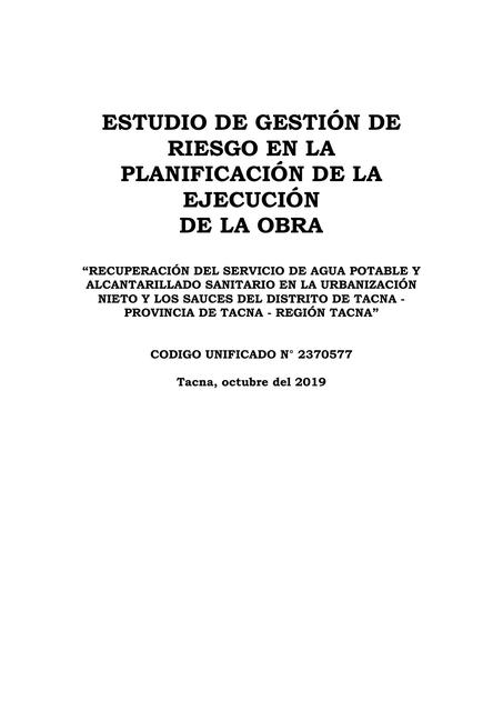 GESTION DE RIEESGOS