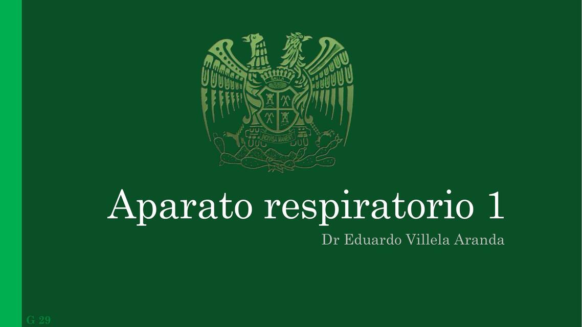 Clase 26 G29 Respiratorio 1 Respiracion Ventilacio