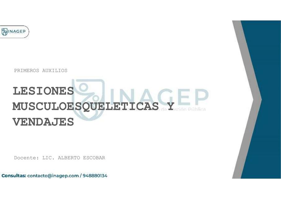 6 Lesiones musculoesqueleticas y vendajes | Melina | uDocz