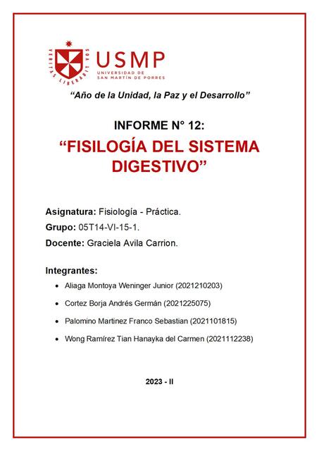 INFORME S12 FISIOLOGÍA pra