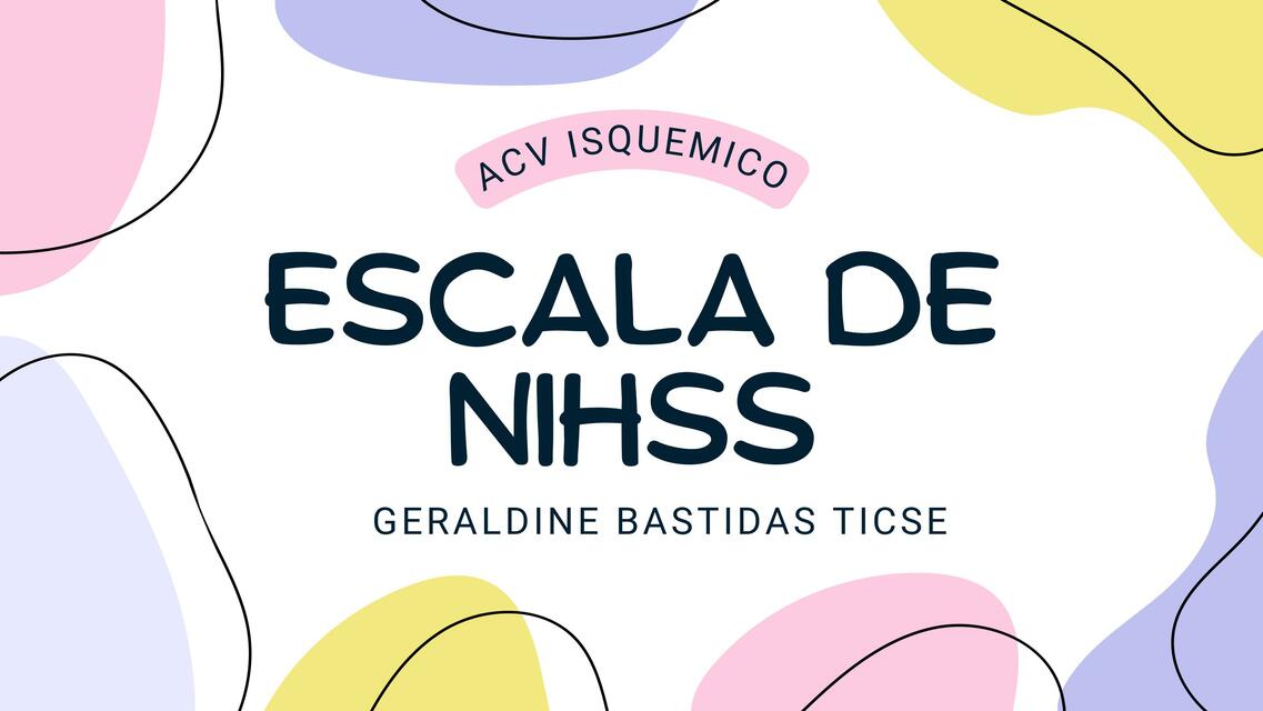 ESCALA DE NIHSS