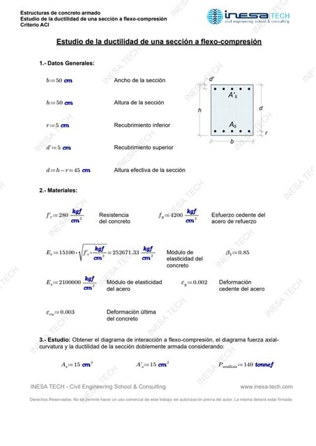 1 3 8 1 IT Estudio de Sección de Concreto Armado a