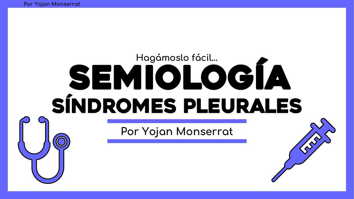 21 Síndromes Pleurales