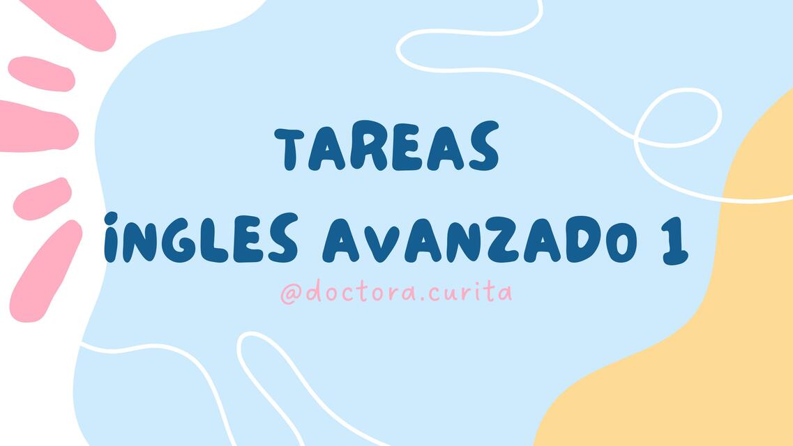 Tareas ingles avanzado 1