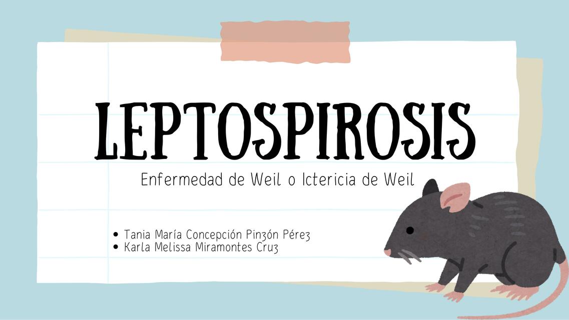 LEPTOSPIROSIS