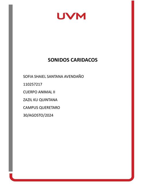 SONIDOS CARDIACOS